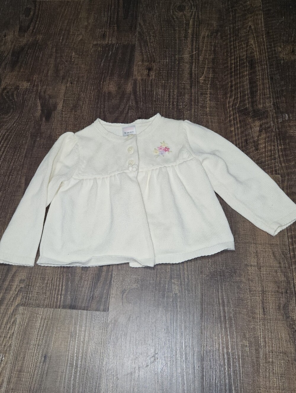 Vintage 2007 Gymboree Embroidered Peplum Cardigan